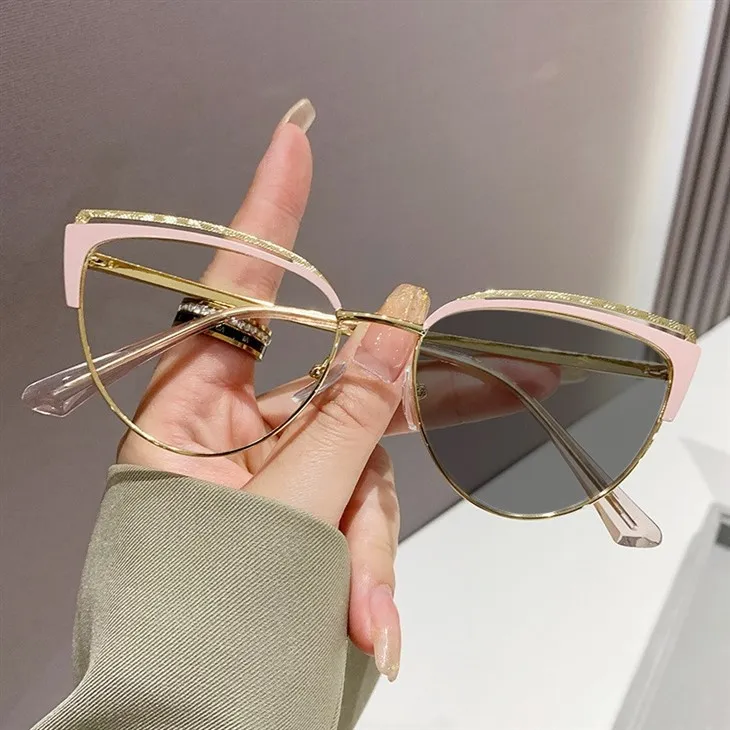 Cat Eye Photochromic Optical Glasses